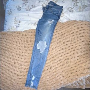 Light Wash Distressed Jeans
